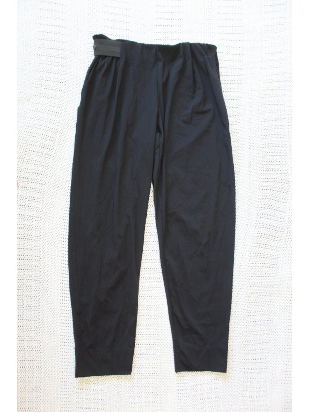 Aday Turn It Up Women's Black Tailored Pull-On Pants Size L Pockets Preppy